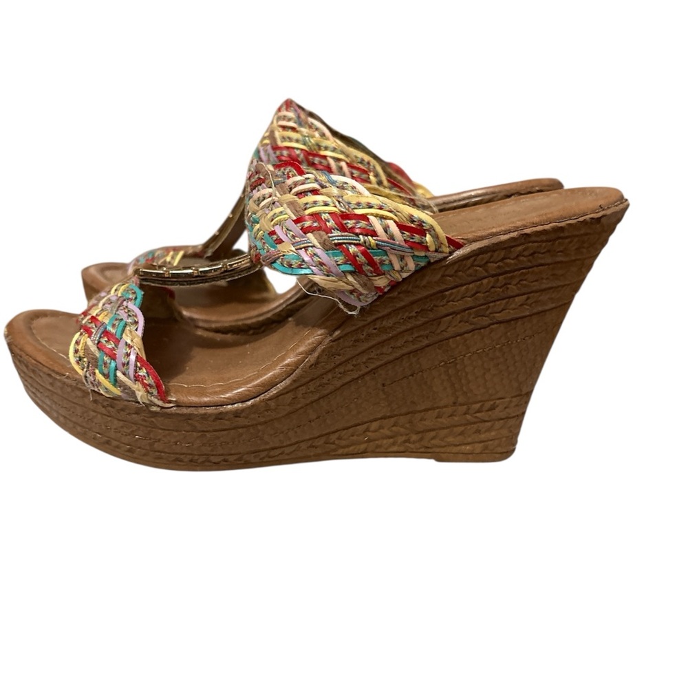 Madeline Stuart Multicolor Wedge Sandals - Picture 6 of 11
